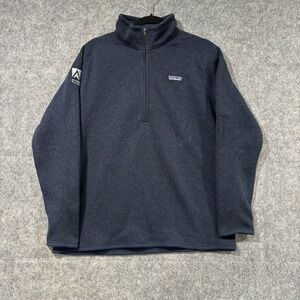 Patagonia Better Sweater Women's Size Large Navy Blue 1/4 Zip Pullover Company
